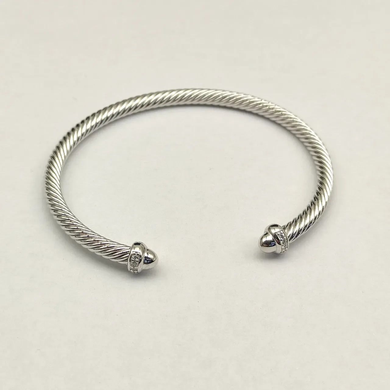 David Yurman Cable Classics Pavé Diamond Terminal Bracelet 6