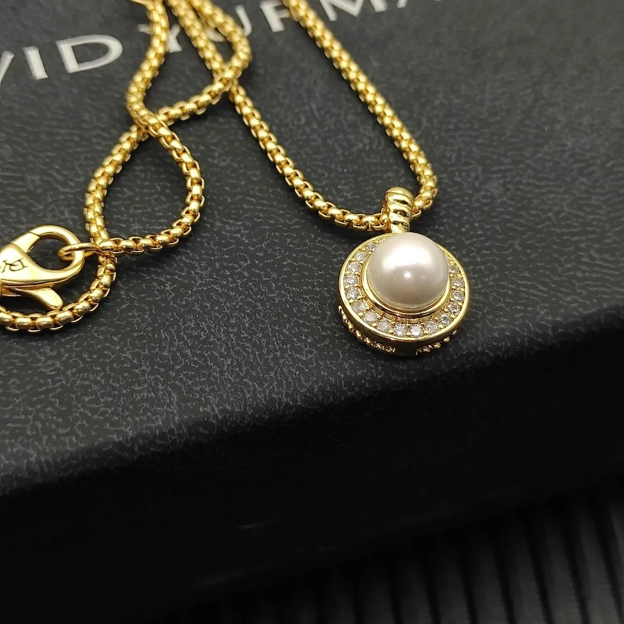 David Yurman Cable Classics Pearl Pendant Necklace 3