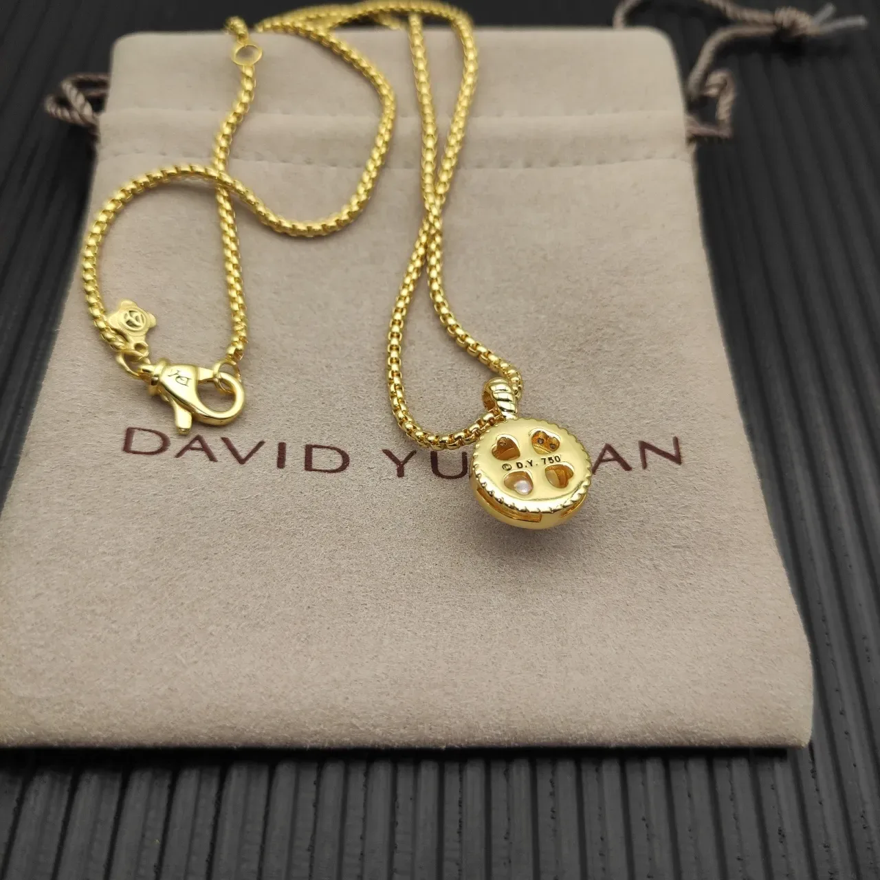 David Yurman Cable Classics Pearl Pendant Necklace 7