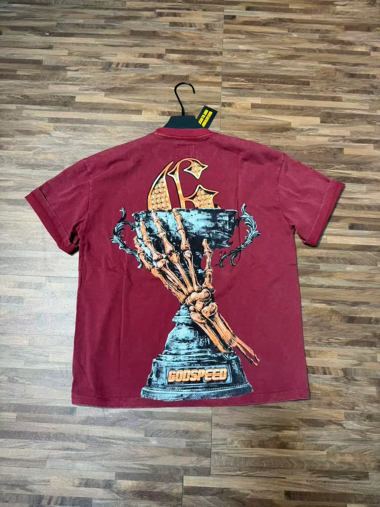 Distressed Graphic Skull Racer T-Shirt 10