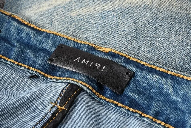 Distressed Patchwork Light-Wash Slim-Fit Jeans 10