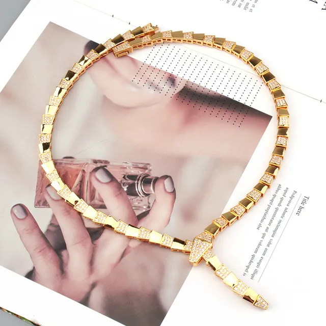 Gold and Silver Tone Pavé Articulated Y-Clasp Necklaces 6