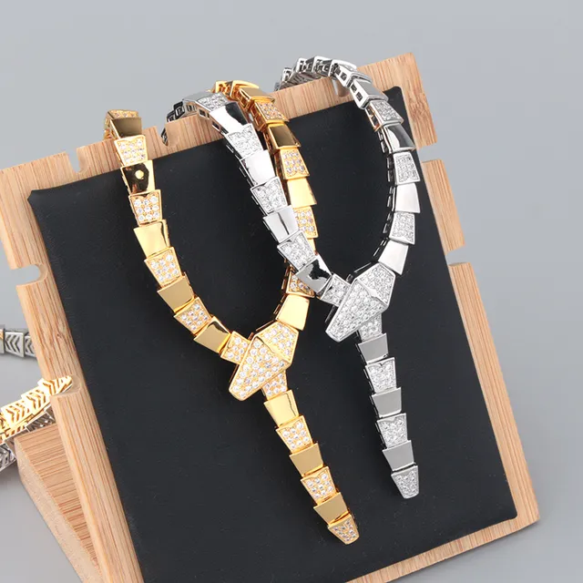 Gold and Silver Tone Pavé Articulated Y-Clasp Necklaces 9