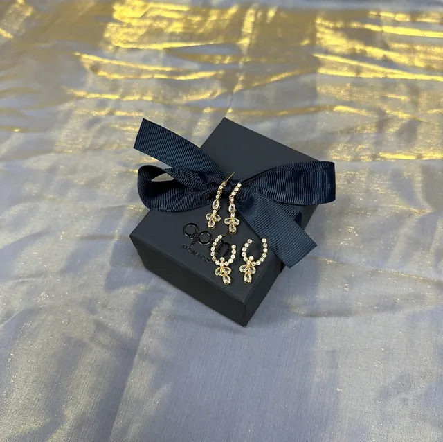 Gold-Tone Crystal Hoop-Drop Dangling Earrings 5