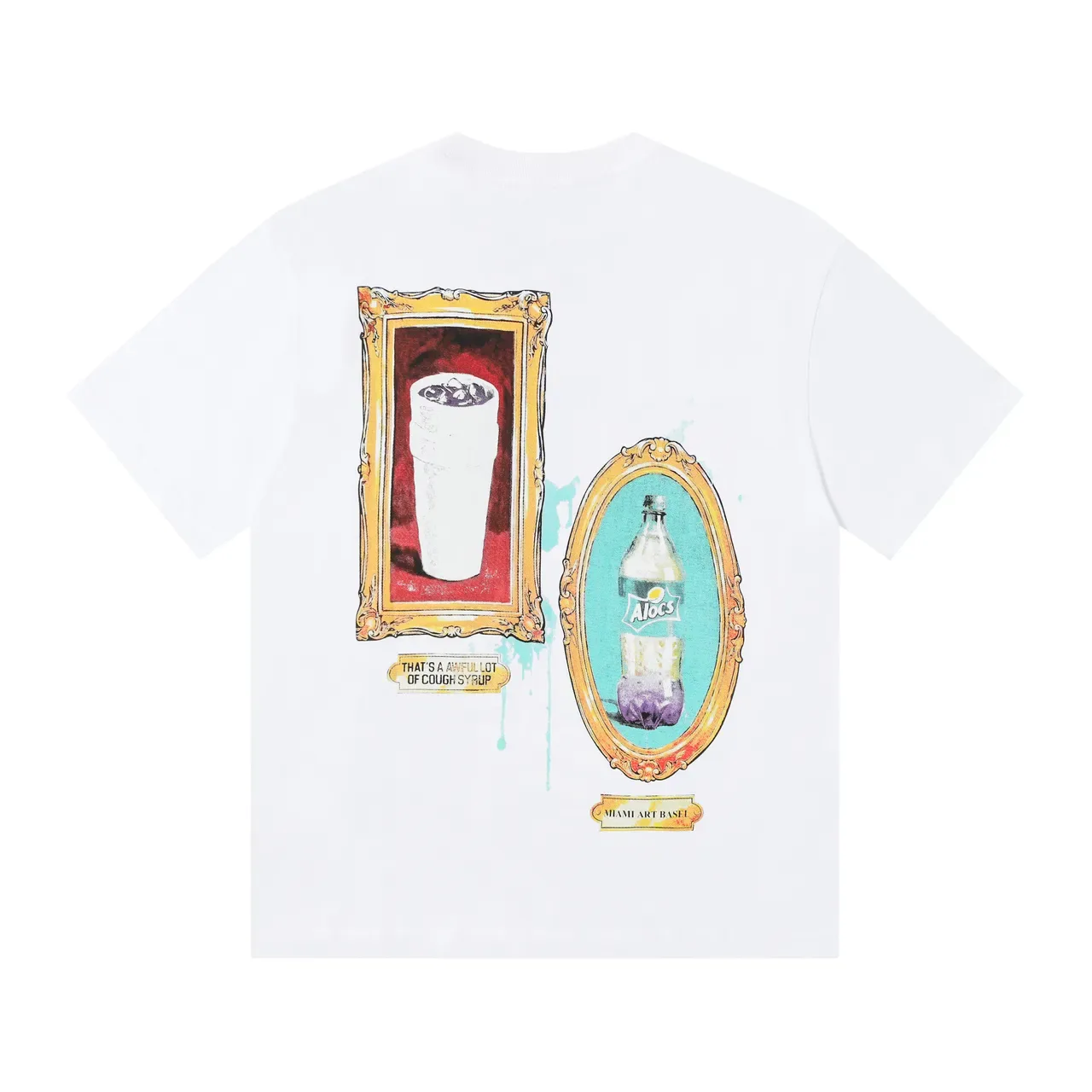 Graphic-Print Crew-Neck Short-Sleeve Art Collage T-Shirt 3