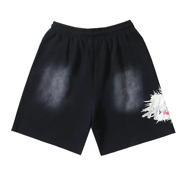 Shorts Oversize con Cordón e Impresión Gráfica 3