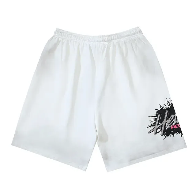 Shorts Oversize con Cordón e Impresión Gráfica 5