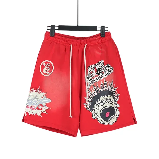 Shorts Oversize con Cordón e Impresión Gráfica 15