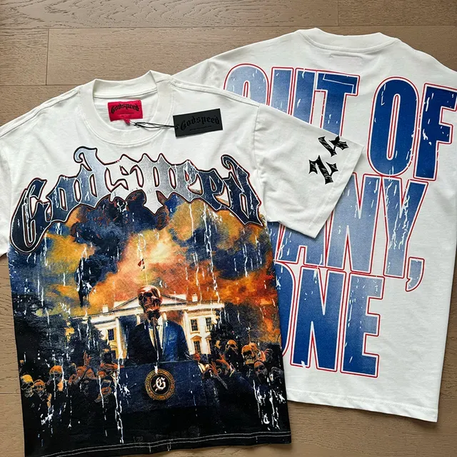 Camiseta oversized de gola redonda e manga curta com estampa gráfica 9