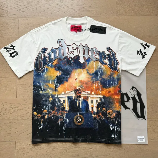 Camiseta oversized de gola redonda e manga curta com estampa gráfica 11