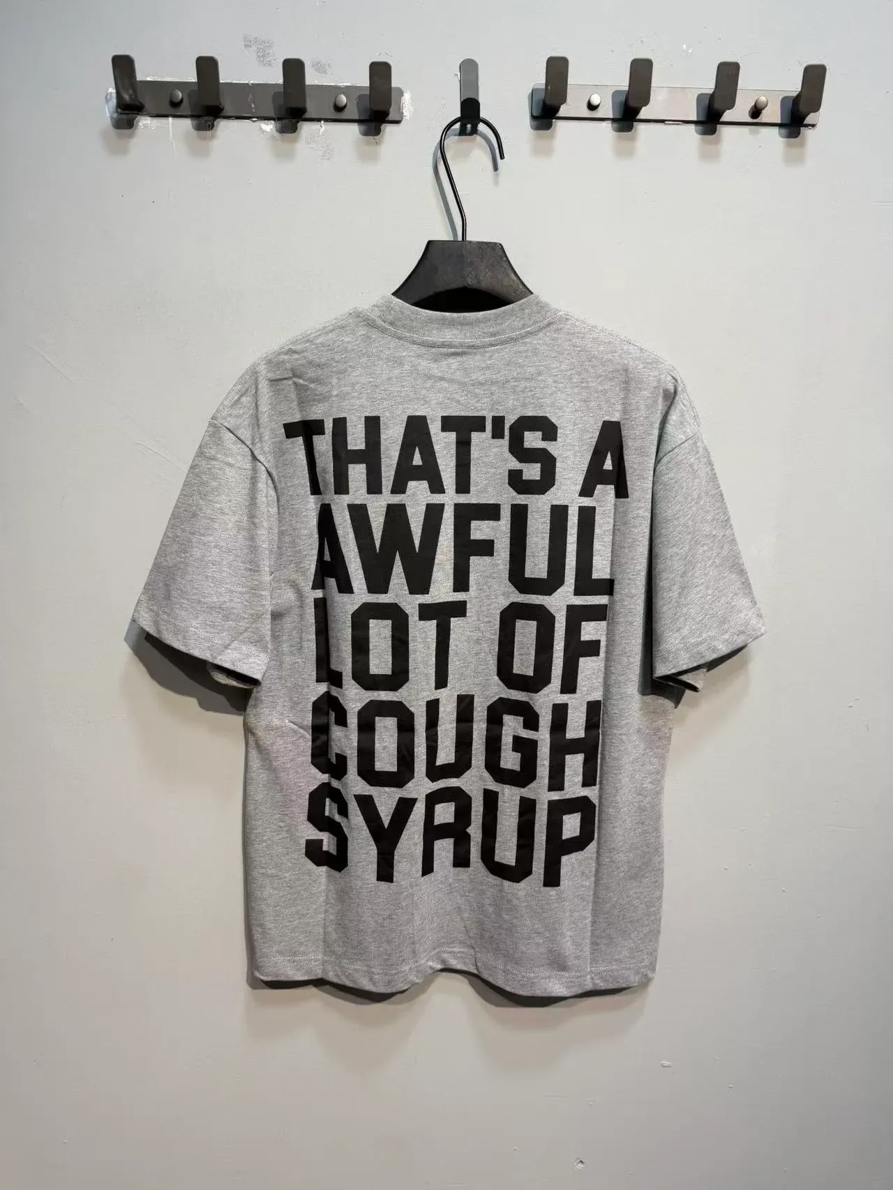 Graphic Print Oversized Crewneck T-Shirt 4