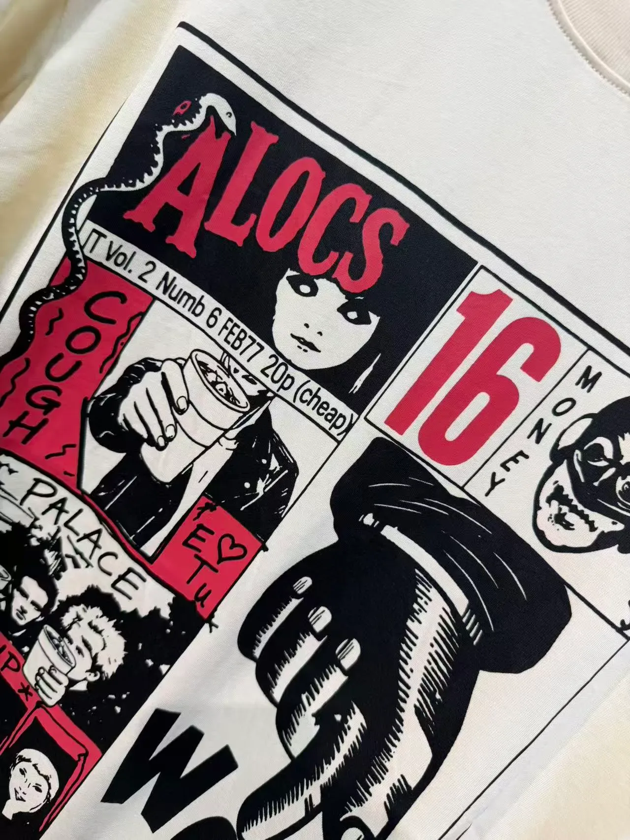 Graphic Print Oversized Crewneck T-Shirt 13