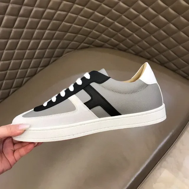 Gray Black Panelled Upper Strap Accent Sneakers 4