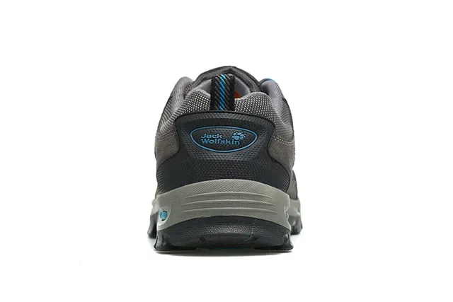 Jack Wolfskin Gray Blue Low-Cut Hiking Boot Synthetic Mesh Upper Sneakers 12