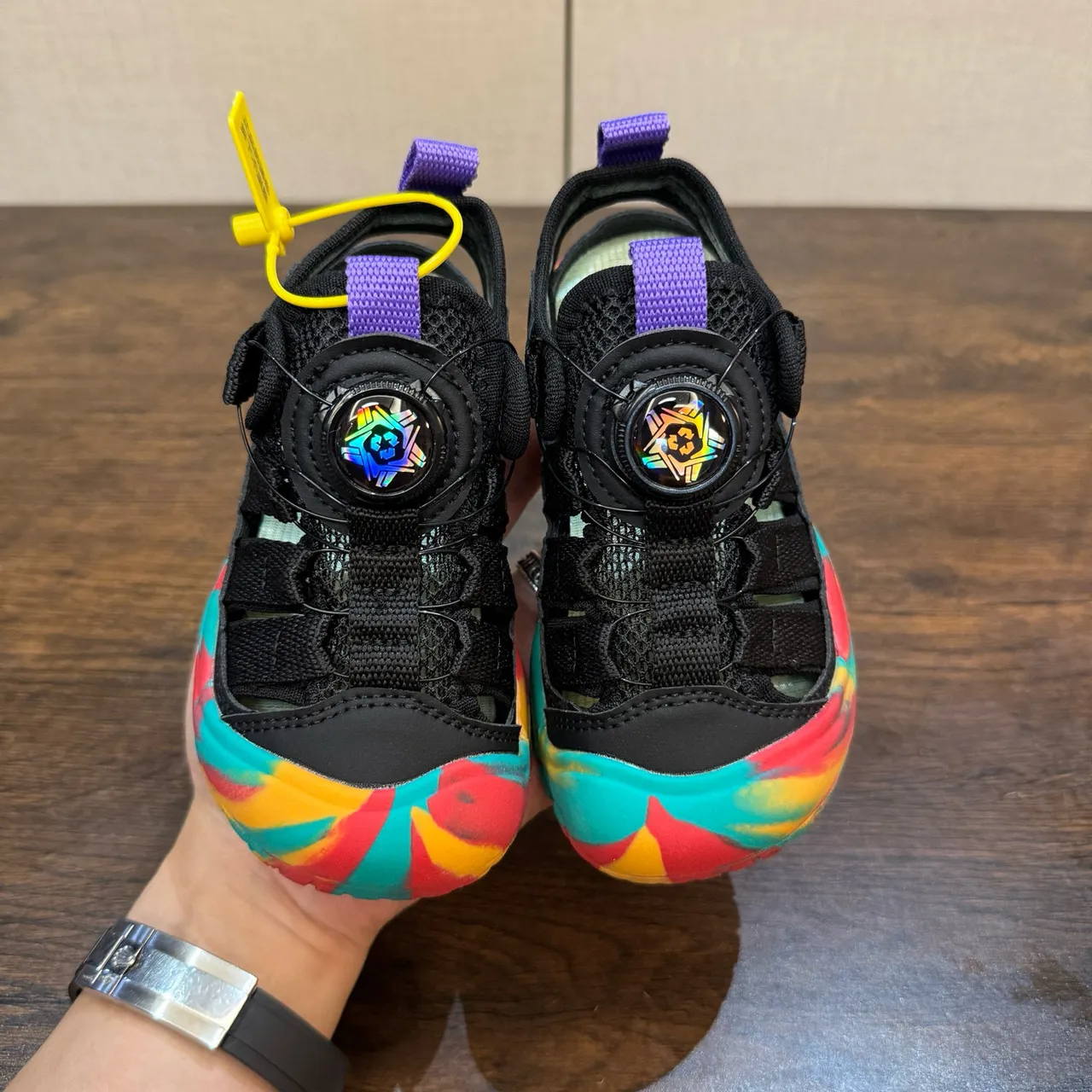 KEEN 黄色橙色 BOA® 旋钮扣合 网面 休闲凉鞋 12