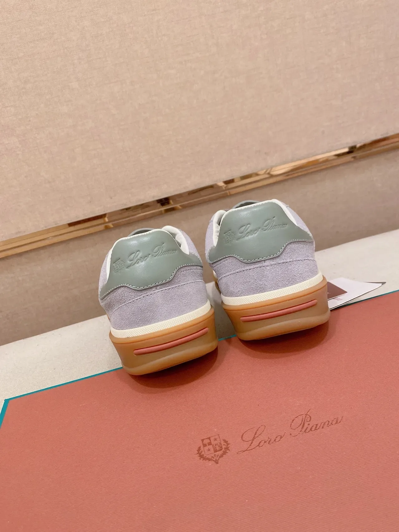Lavender Gray Suede Low-Top Lifestyle Sneaker 3