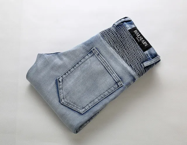 lavage clair distressed Moto-Panel jeans 2