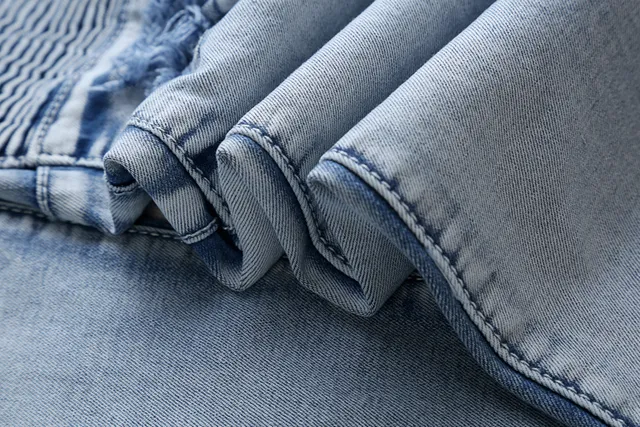 lavage clair distressed Moto-Panel jeans 5