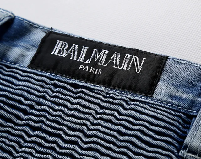lavage clair distressed Moto-Panel jeans 14