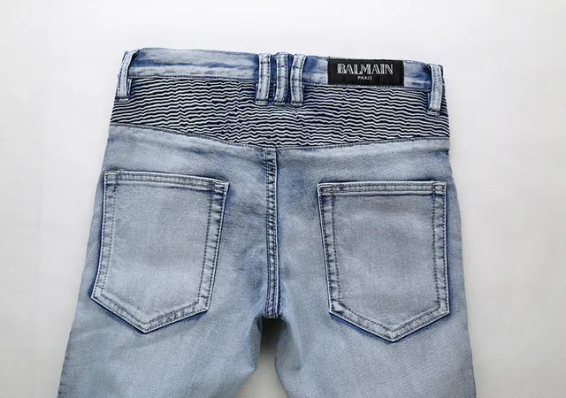 lavage clair distressed Moto-Panel jeans 20