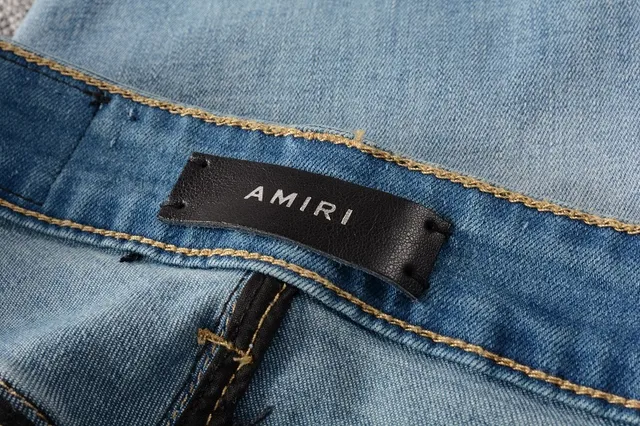 Light-Wash Distressed Slim-Fit Embroidered Patch Jeans 2