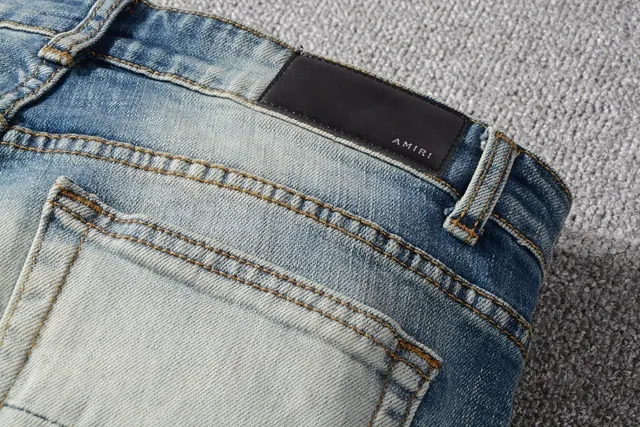 浅洗 distressed snake 刺绣 slim-fit 牛仔裤 9