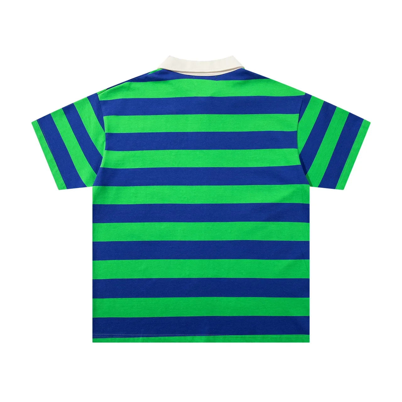MAJESTIK Striped Graphic Polo Shirt 3