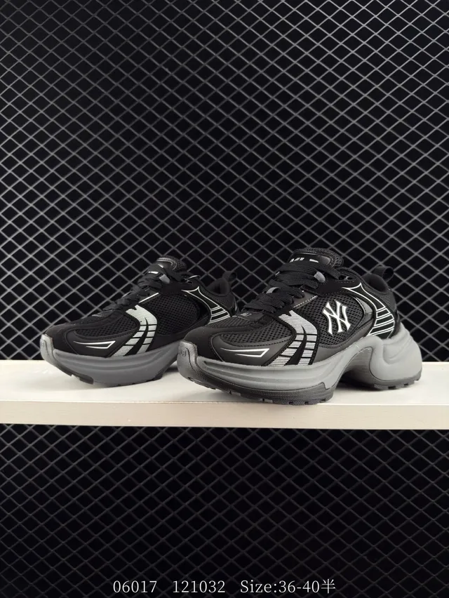 MLB XLG CHUNKY Black Gray Silver Chunky Sneakers 3