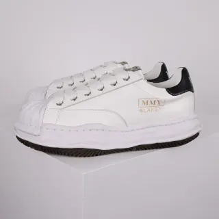 MMY Blakey White and Black Sculpted Midsole Lifestyle Sneakers