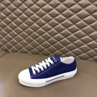 Navy White Low-Top Upper Canvas Shoes