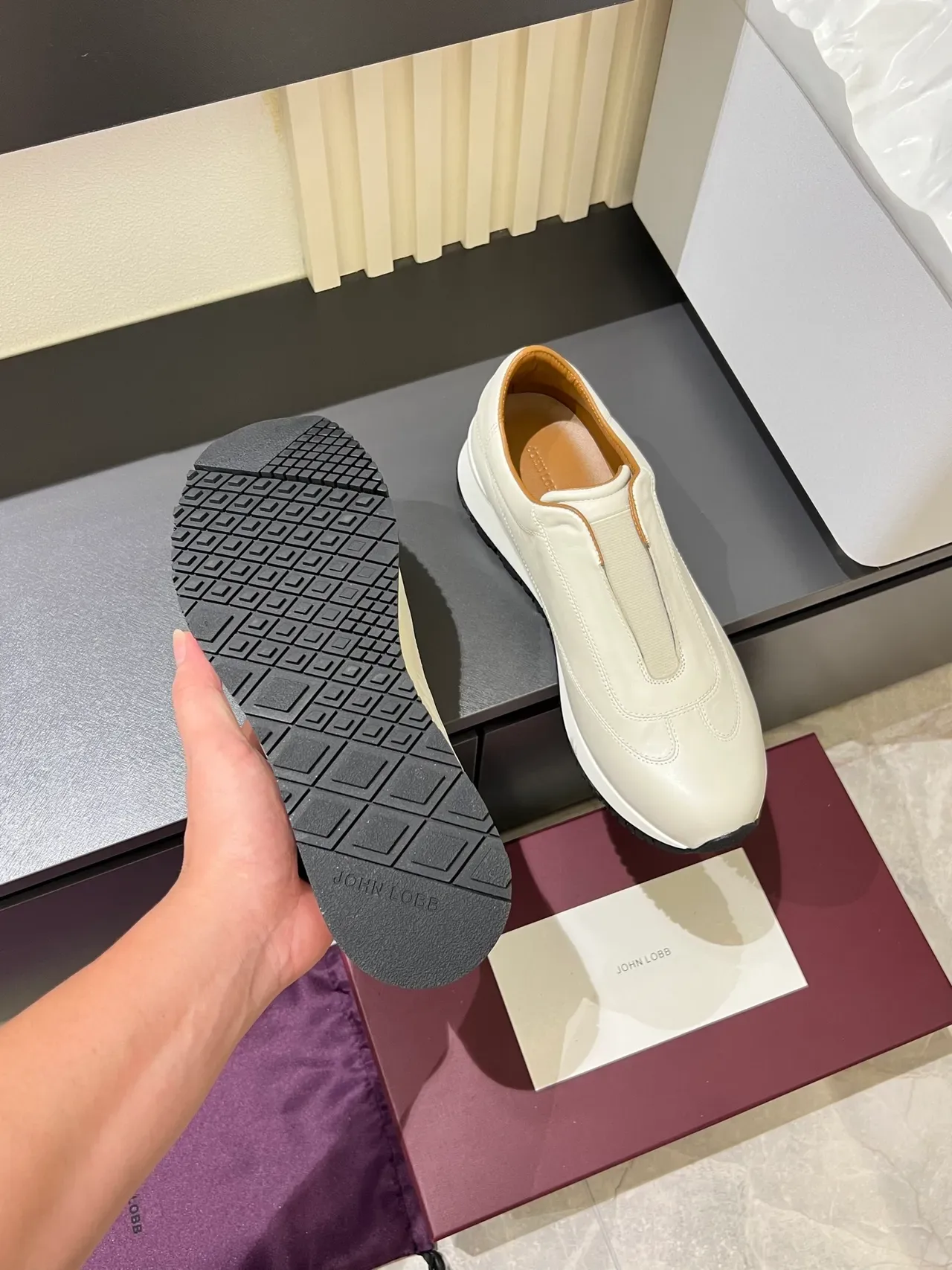 Off-White Leather Slip-On Sneaker 3