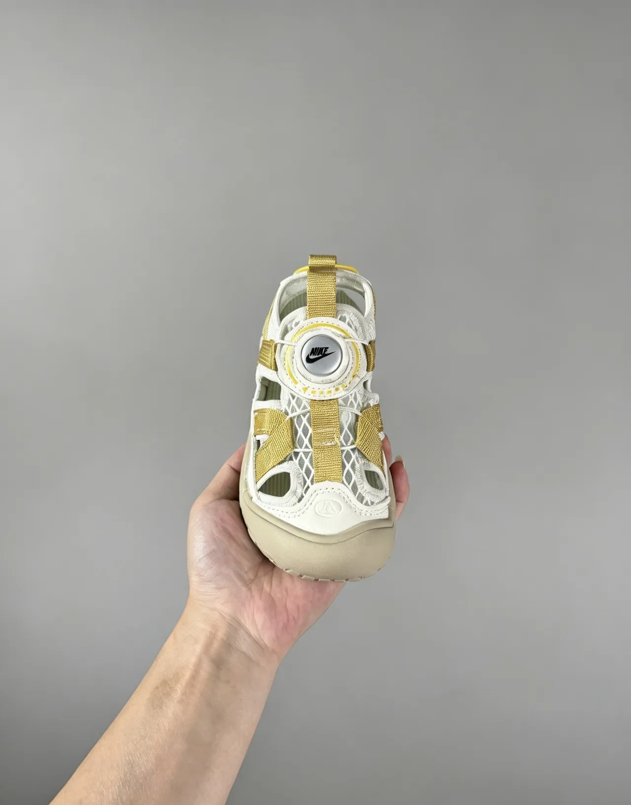 Pink Yellow Multi-Strap Adjustable Dial Closure Casual Sandals 15