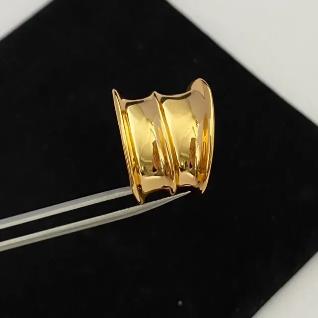 Anel Minimalista Empilhado em Ouro Polido 5