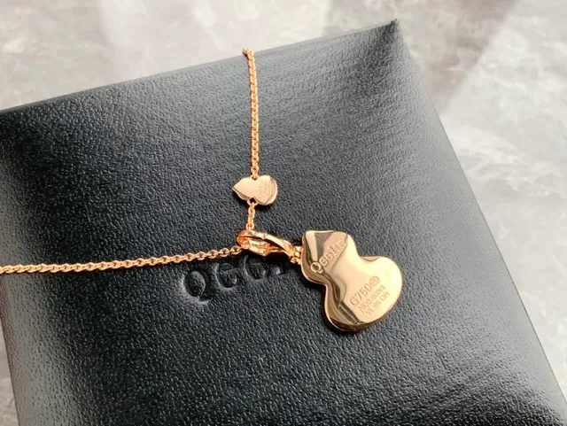 qeelin Gold White Pavé-Set Crystals Necklace 4