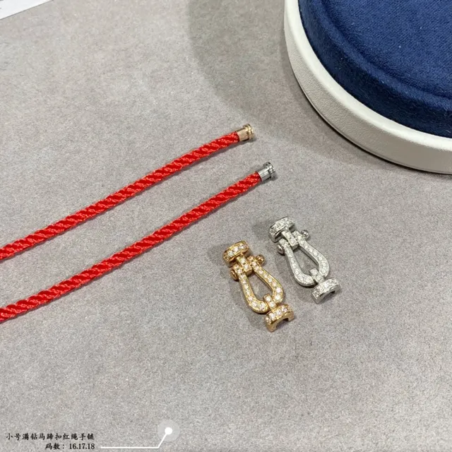 Red Braided Cord Pavé Toggle Bracelets 6