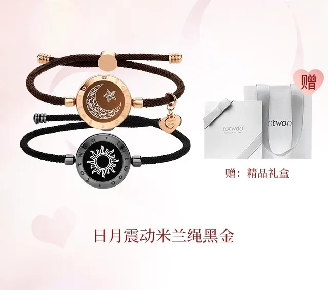 Rose Gold and Black Symbolic Charm Bracelets 6