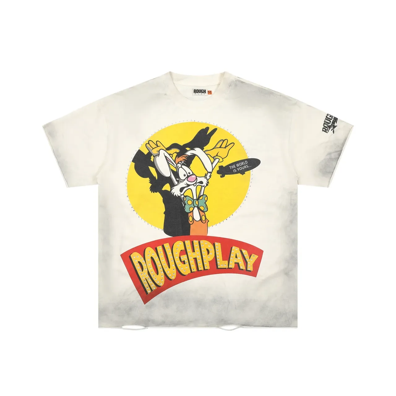 تيشيرت تاي داي جرافيك مزين بالراينستون Rough Roughplay 3