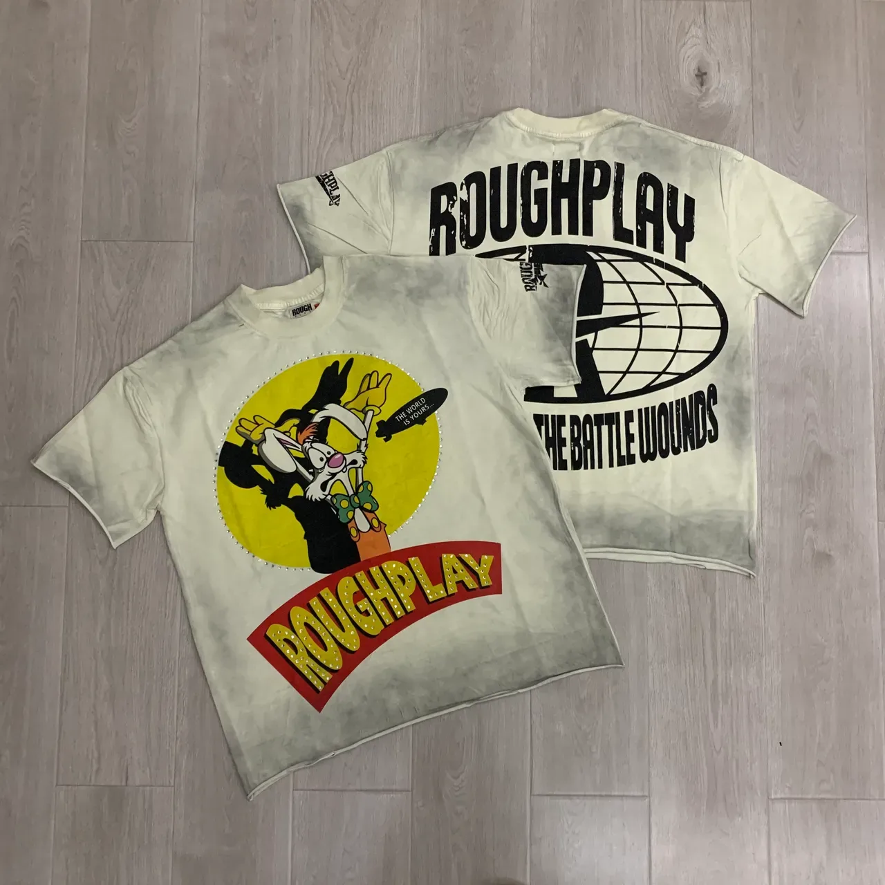تيشيرت تاي داي جرافيك مزين بالراينستون Rough Roughplay 5