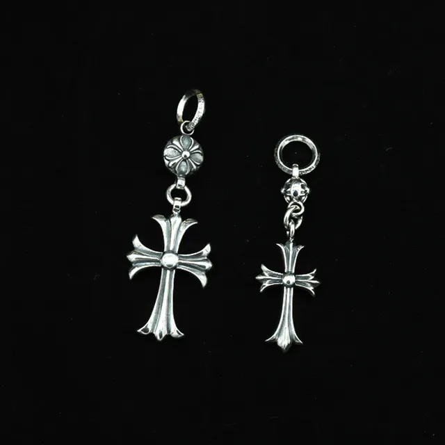 Silver Metal Cross Pendant Necklace 3