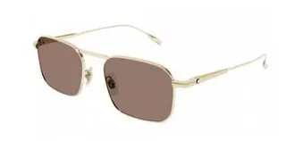 Silver Thin Metal Rectangular Sunglasses 3