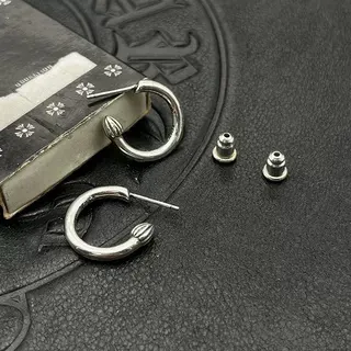 Silver-Toned Textured End Hoop Earrings 8