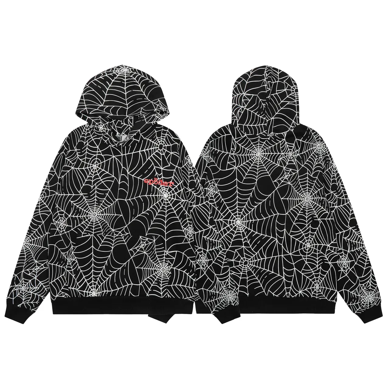 Spiderweb Print ब्राउन पिंक और ब्लैक व्हाइट मैचिंग ट्रैकसूट 12