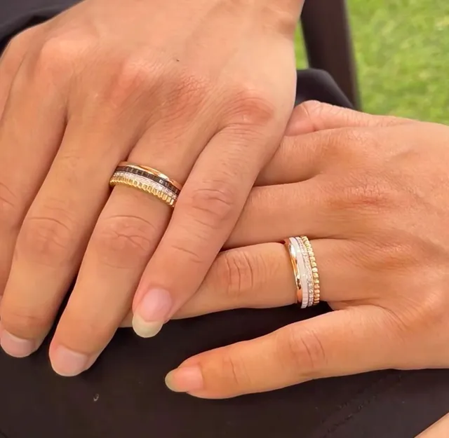 Stackable Ceramic and Pavé Stone Multi-Band Rings 9