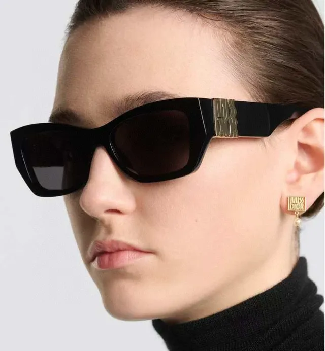 Tortoiseshell Angular Cat-Eye Sunglasses 8