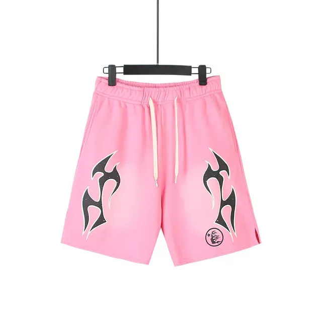 Tribal Flame Graphic Drawstring Shorts 13