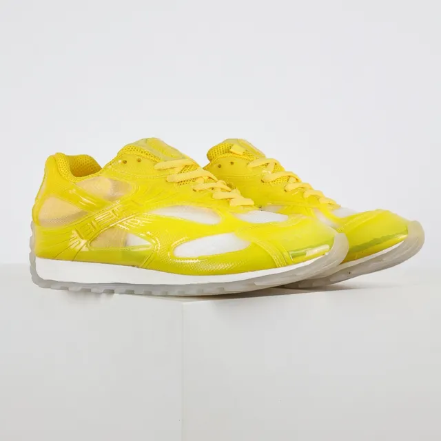 Vibrant Yellow Translucent Overlay Lifestyle Sneakers 3