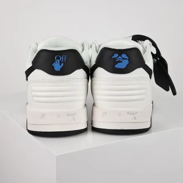 White and Black Arrow Logo Lifestyle Sneaker 8
