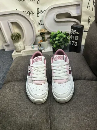 White and Purple Three-Stripe Lifestyle Sneakers 10
