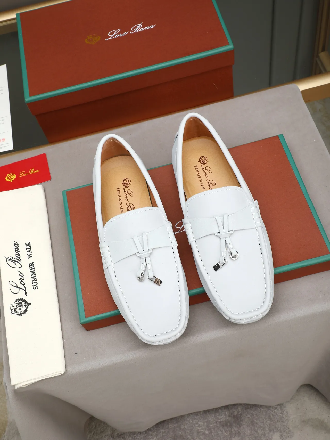 White Black Leather Horsebit Strap Loafer 2