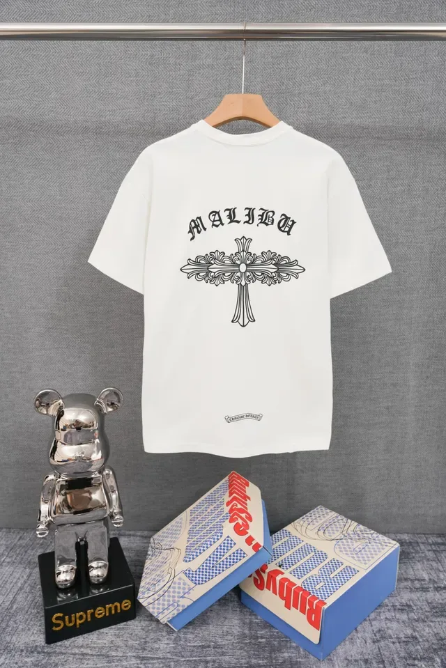 White Black Oversized Fit Minimal Chest Graphic T-Shirt 4